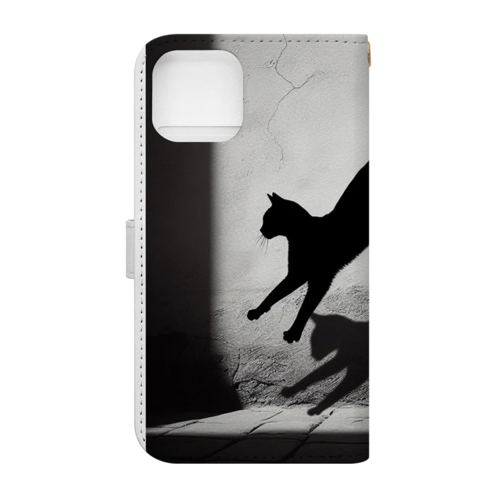 Gray’s shopのねこ Book-Style Smartphone Case :back