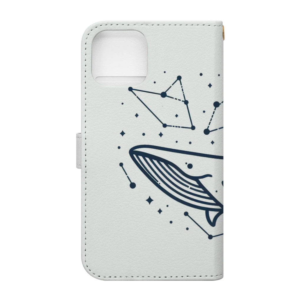きままにまにまにの海響く鯨歌 Book-Style Smartphone Case :back