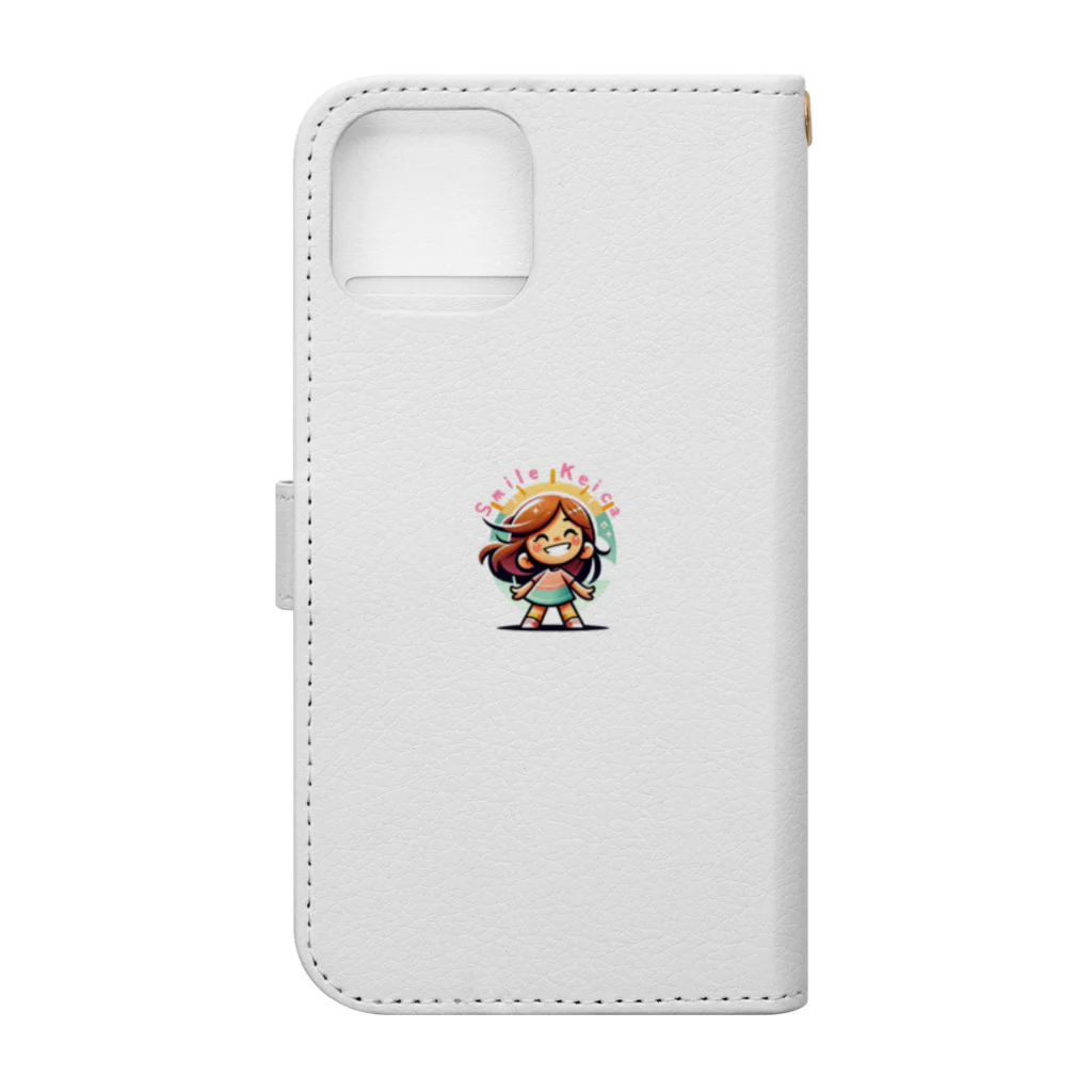 けいかちゃんのSmile Keica Book-Style Smartphone Case :back