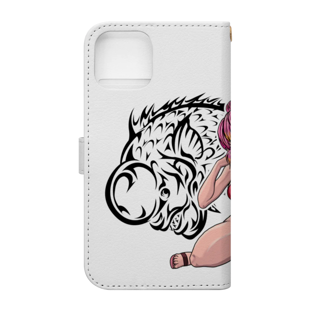 Carnelのコブダイ娘 Book-Style Smartphone Case :back