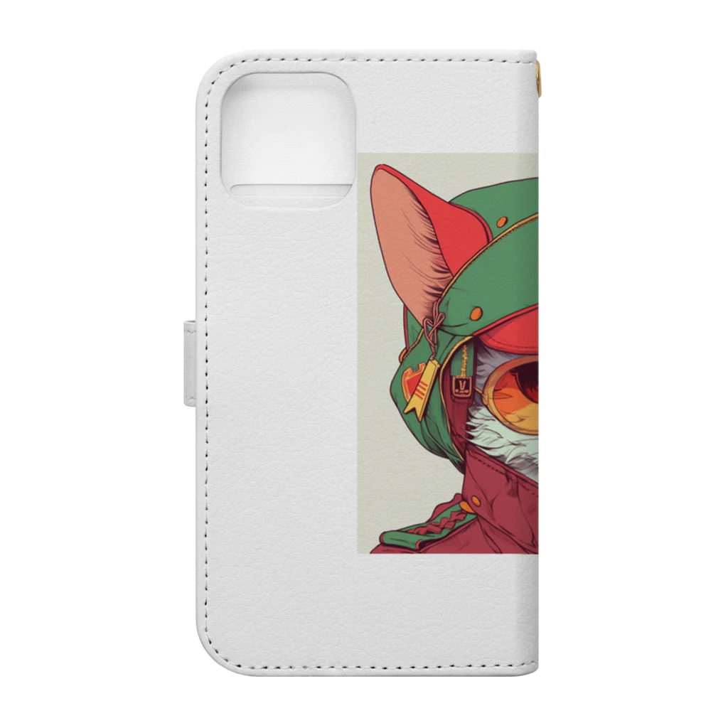 ChatAPのベトナム猫 Book-Style Smartphone Case :back