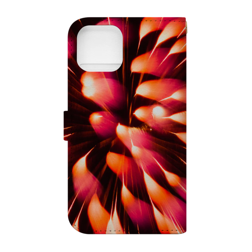 つむぎのHANABI 1 Book-Style Smartphone Case :back