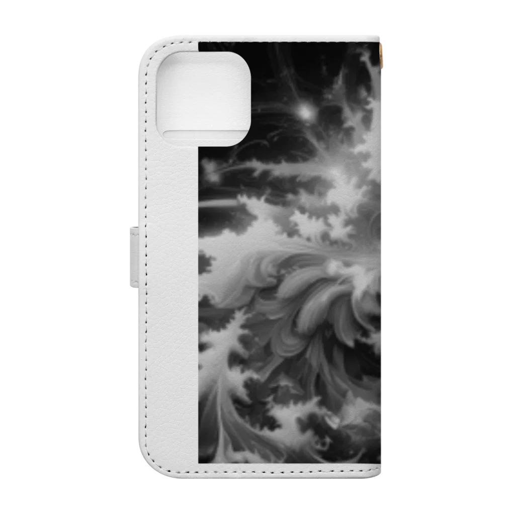 ニュートラルノードの✨ cosmic wave✨ Book-Style Smartphone Case :back