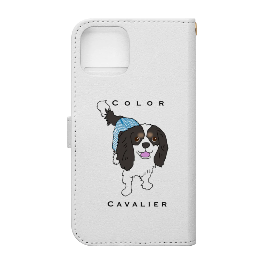 I Love Dog 0467のColorCavalier 手帳型スマホケースの裏面