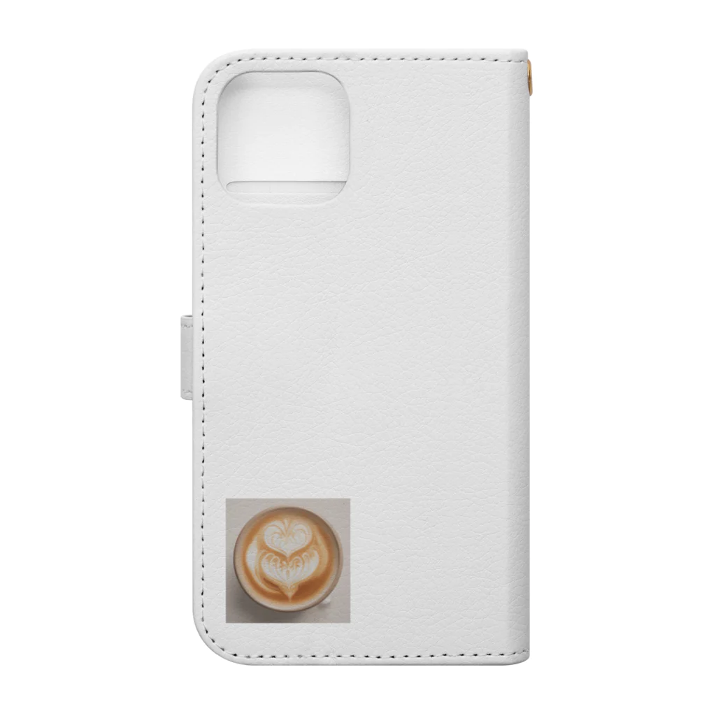 johnny15の贅沢な一杯のラテアート Book-Style Smartphone Case :back