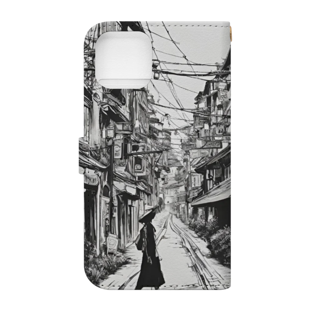 abc1127のold style Book-Style Smartphone Case :back