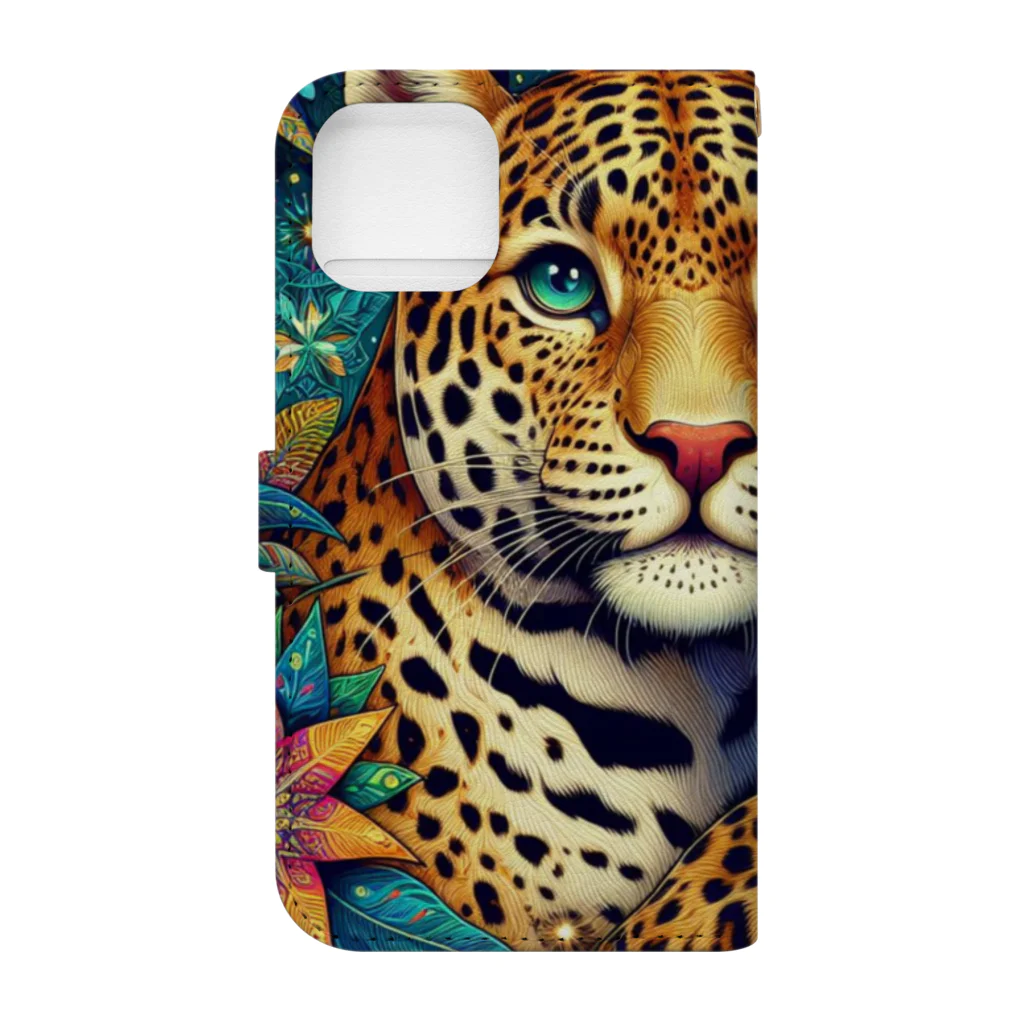 momoart8888の星空🐆🌟🌃 Book-Style Smartphone Case :back