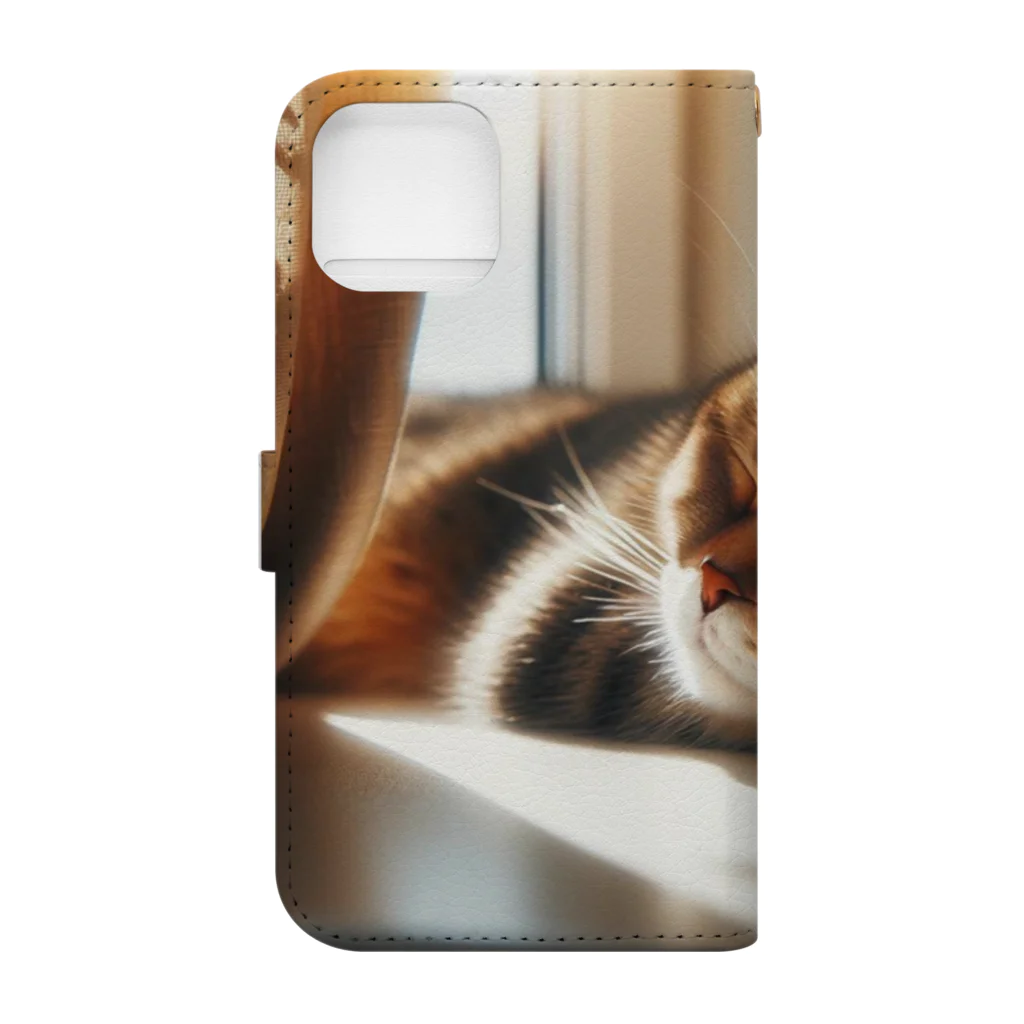 statham2865の眠ってる猫 Book-Style Smartphone Case :back
