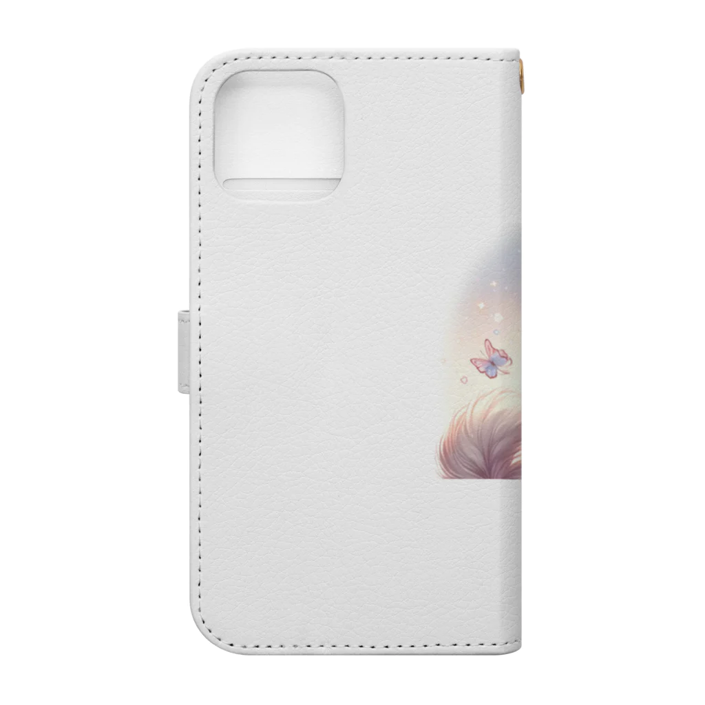 wamikoのミルキー 夢見る瞳 Book-Style Smartphone Case :back