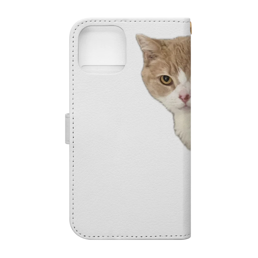 Mashlyのマシロくん猫グッズ Book-Style Smartphone Case :back