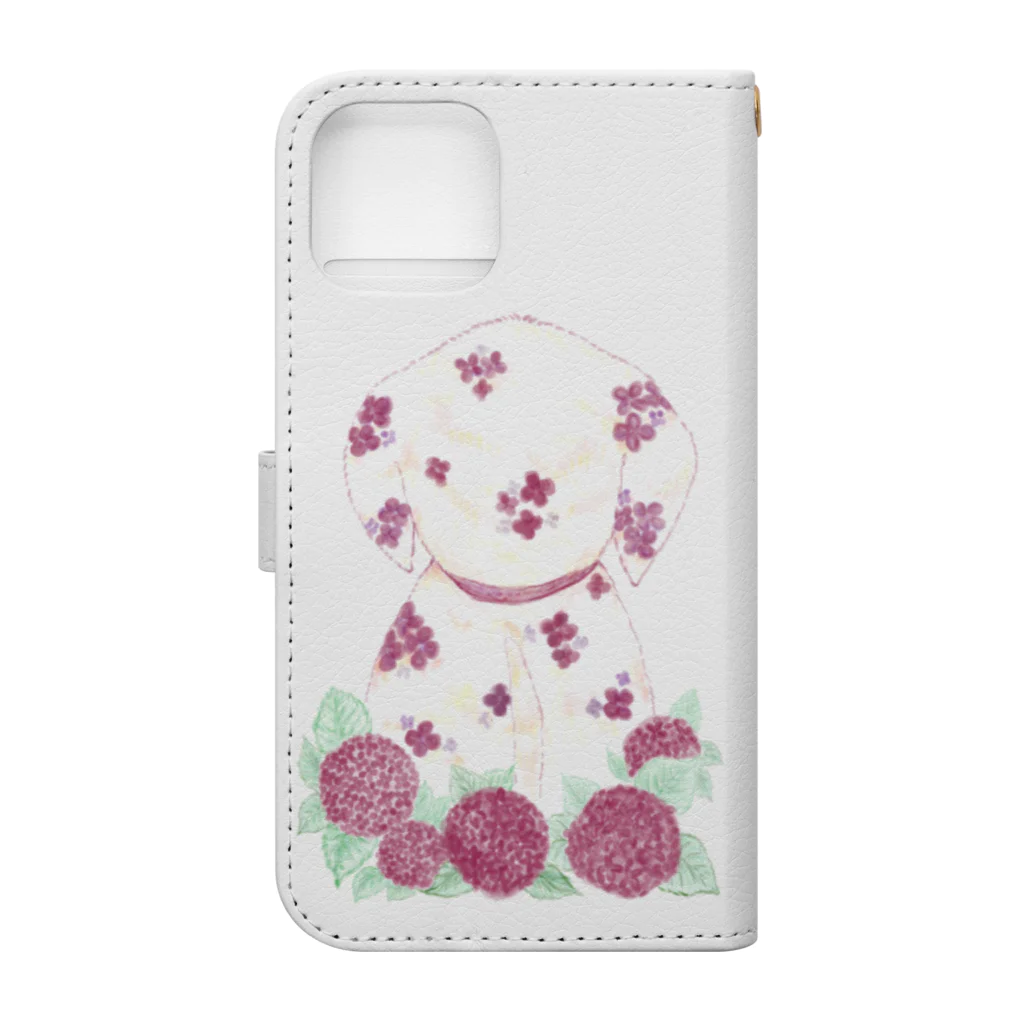 つぴつぴシジュウカラのCute spotted Dalmatian Book-Style Smartphone Case :back