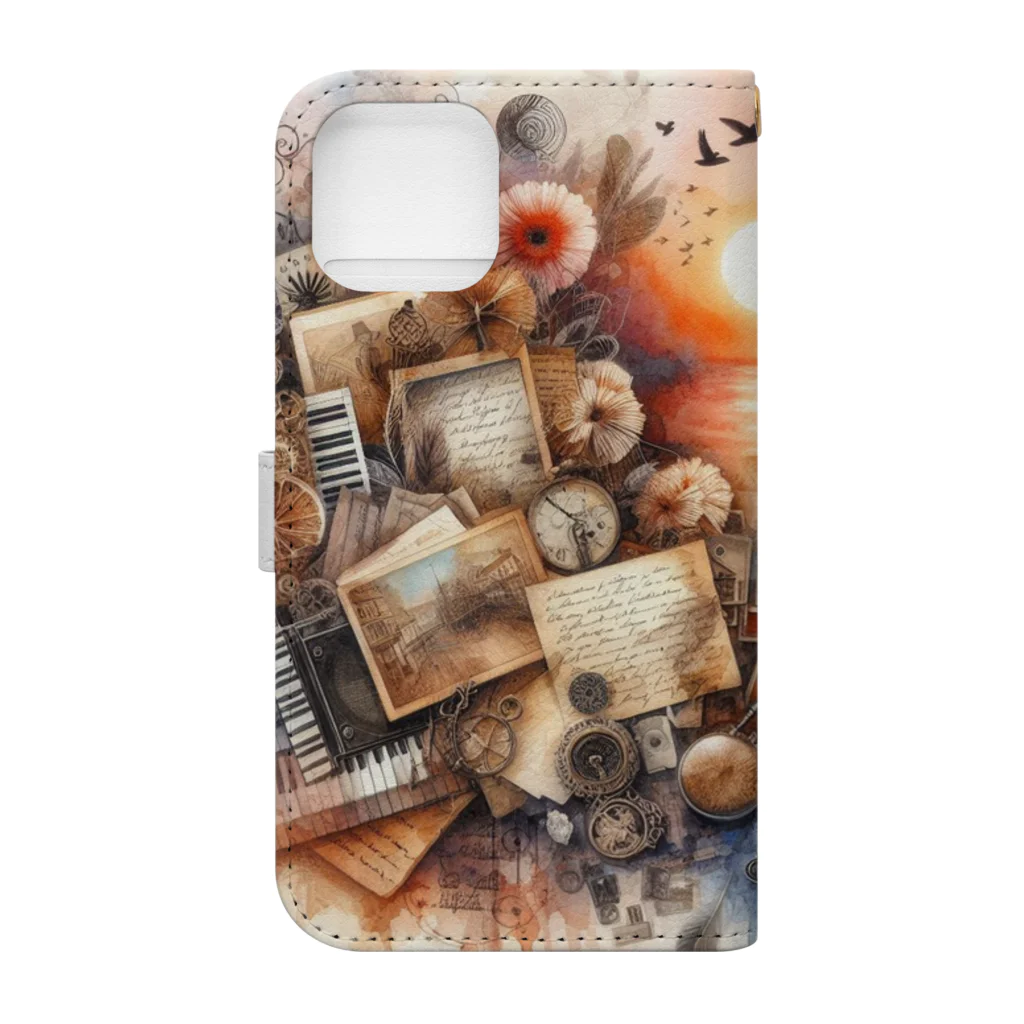 sestyの思い出 Book-Style Smartphone Case :back