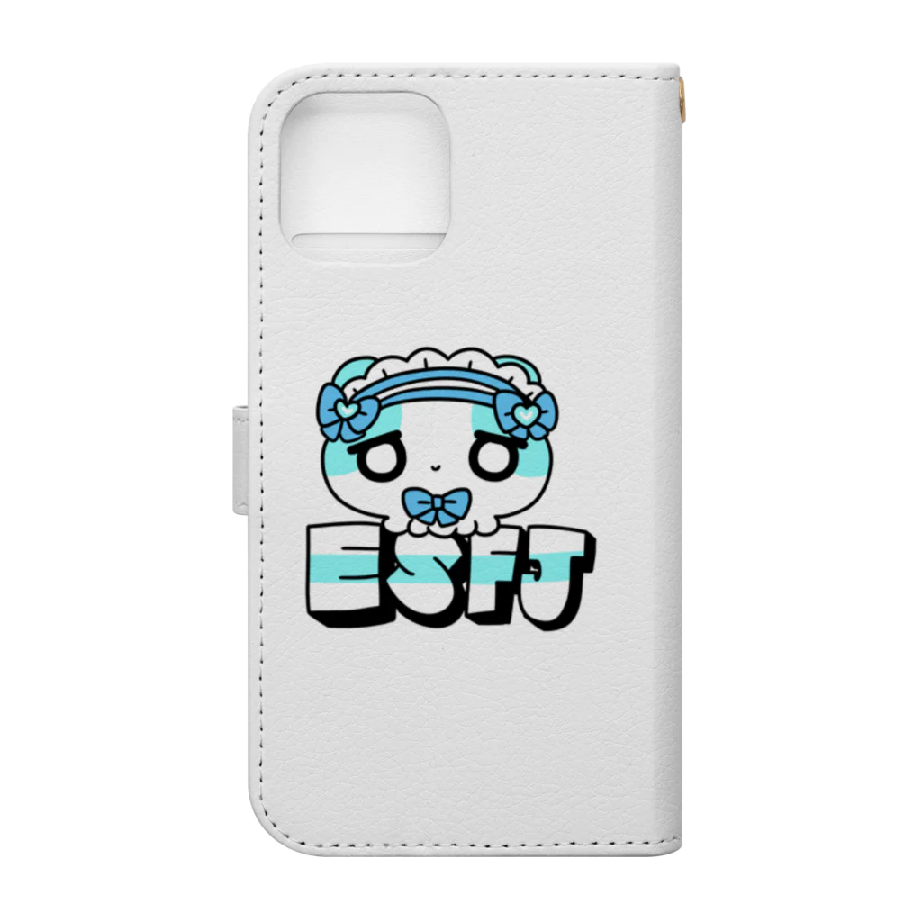 ムラサキゲジゲジのオンラインショップの16性格タコちゃんず ESFJ Book-Style Smartphone Case :back