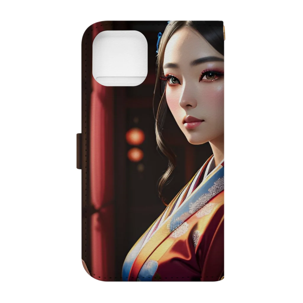 GOLD   of   Dragonsの祇園>>GION　奥の // HANAMACHI Book-Style Smartphone Case :back