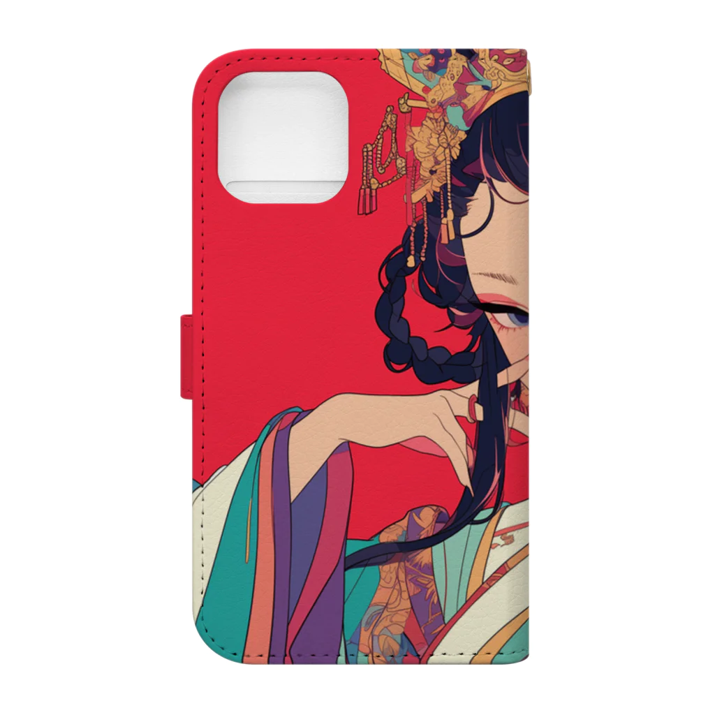 AQUAMETAVERSEの錦絵の微笑 Marsa 106 Book-Style Smartphone Case :back