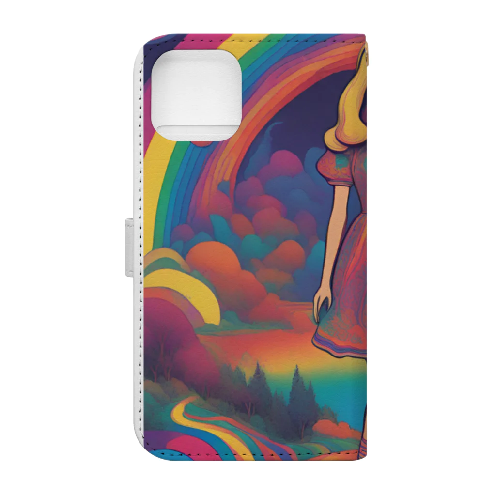 Unique Existenceのpsych girl Book-Style Smartphone Case :back