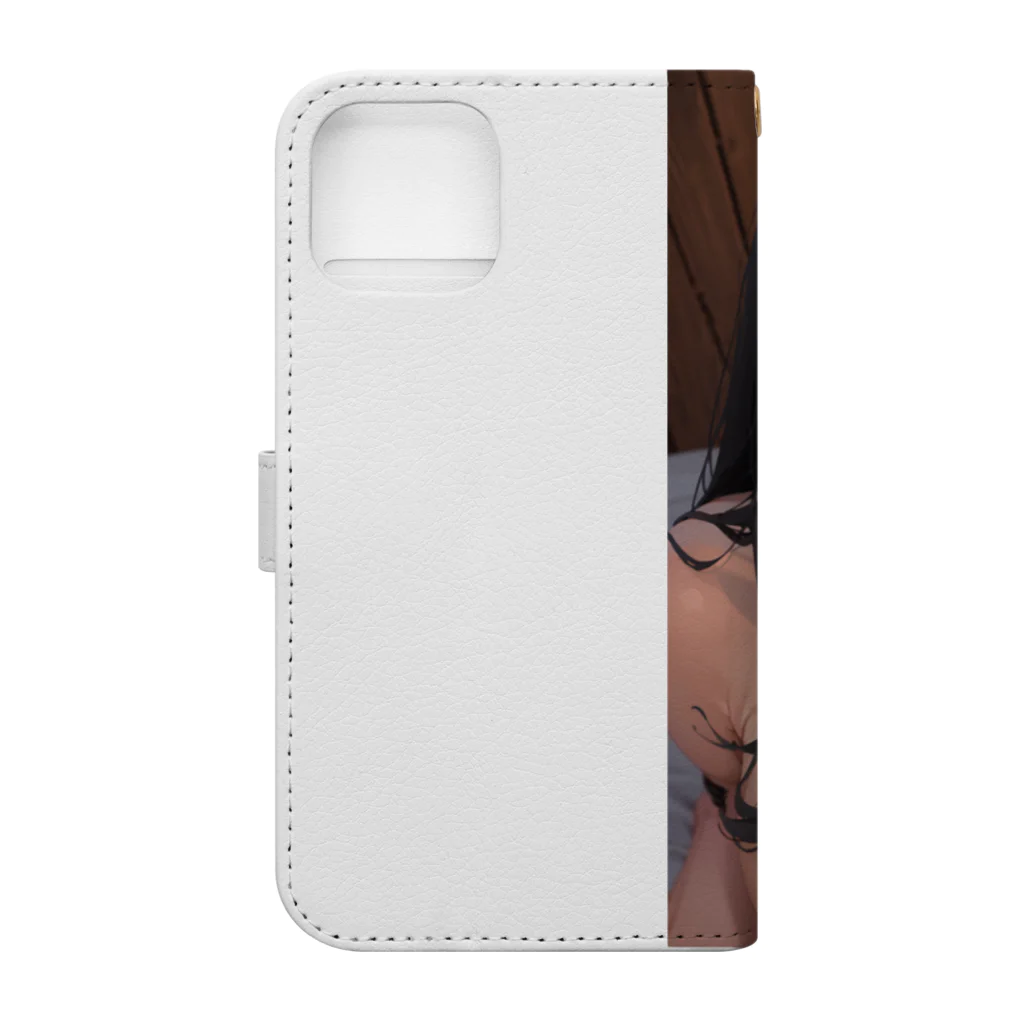 美少女学院の黒髪美少女　美鈴ちゃん４ Book-Style Smartphone Case :back