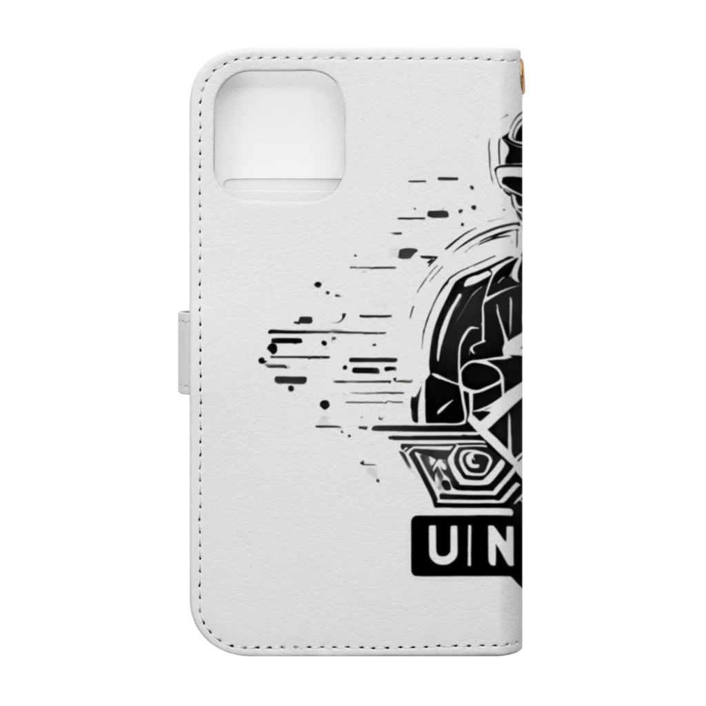 Unique Existenceのfuture man Book-Style Smartphone Case :back