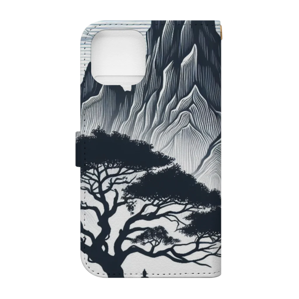 Qten369の甲賀の里 Book-Style Smartphone Case :back