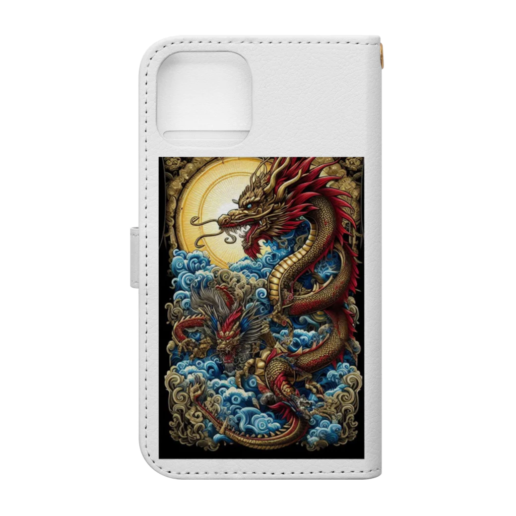 successmaniaのMOON DRAGON 手帳型スマホケースの裏面