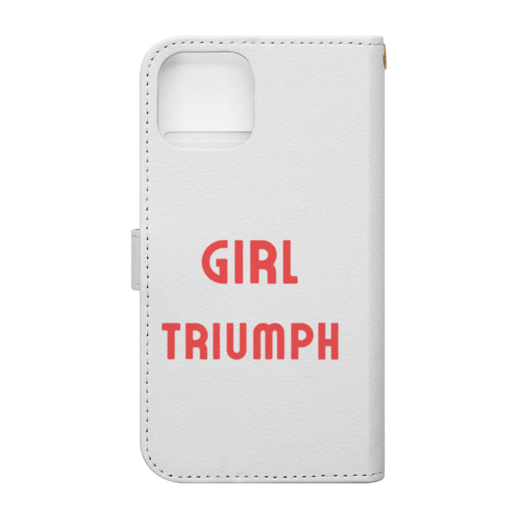 あい・まい・みぃのGirl Triumph-女性の勝利や成功を表す言葉 手帳型スマホケースの裏面