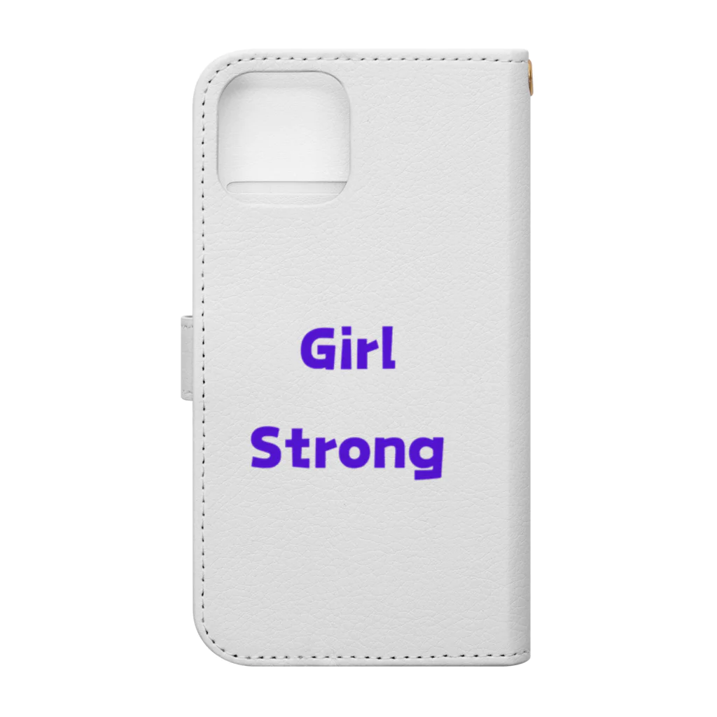 あい・まい・みぃのGirl Strong-強い女性を表す言葉 Book-Style Smartphone Case :back