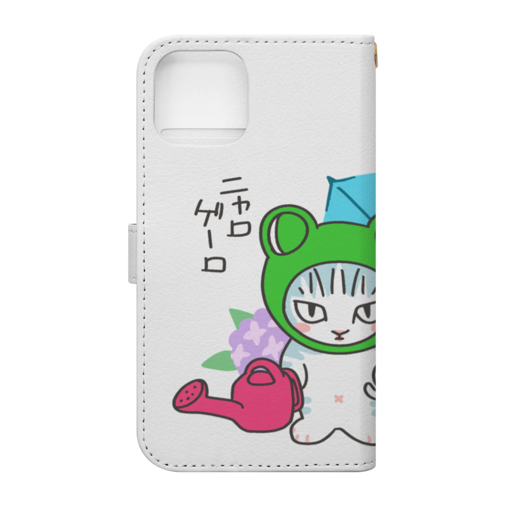 nya-mew（ニャーミュー）のニャロゲーロ Book-Style Smartphone Case :back