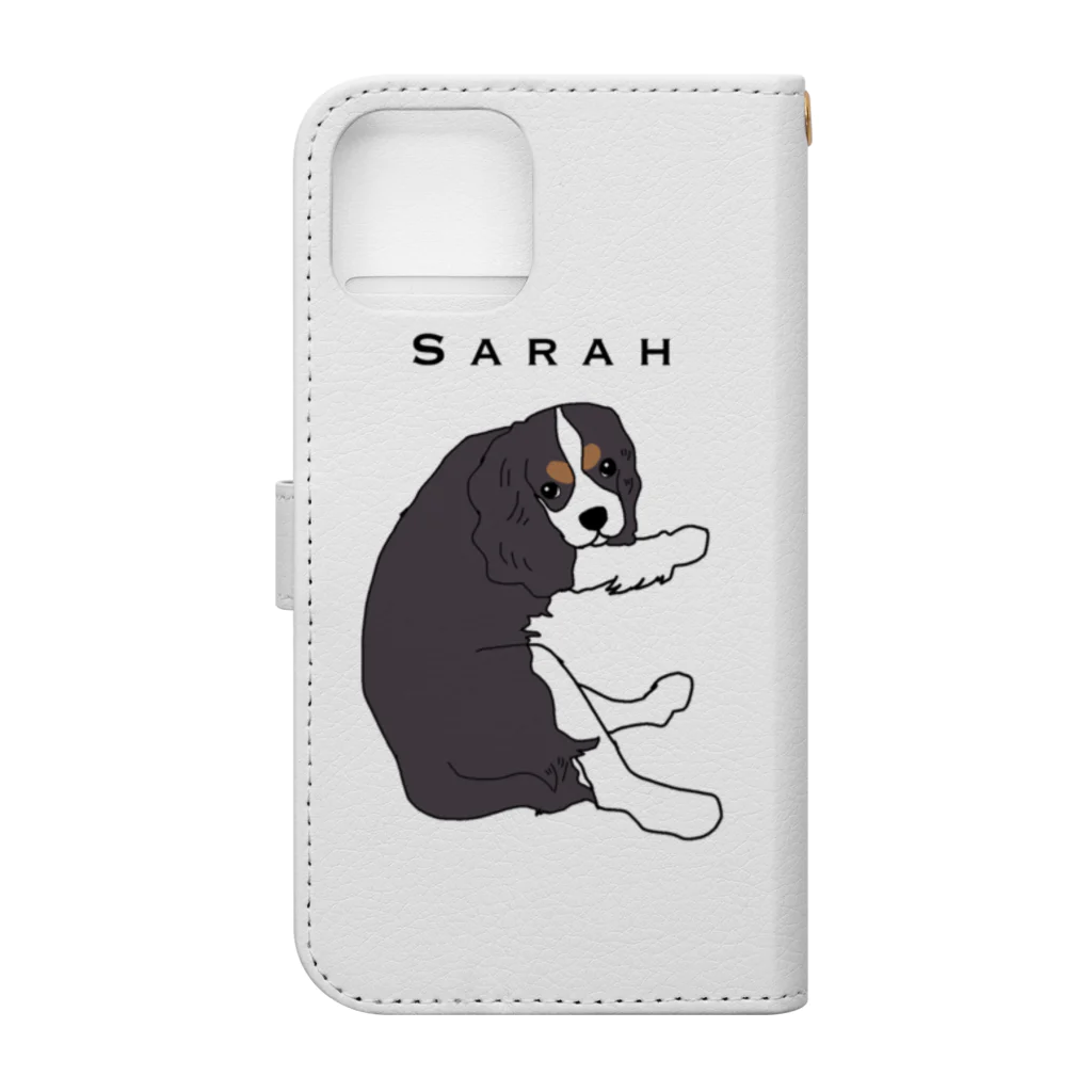 I Love Dog 0467のSarah-iPhoneケース 手帳型スマホケースの裏面