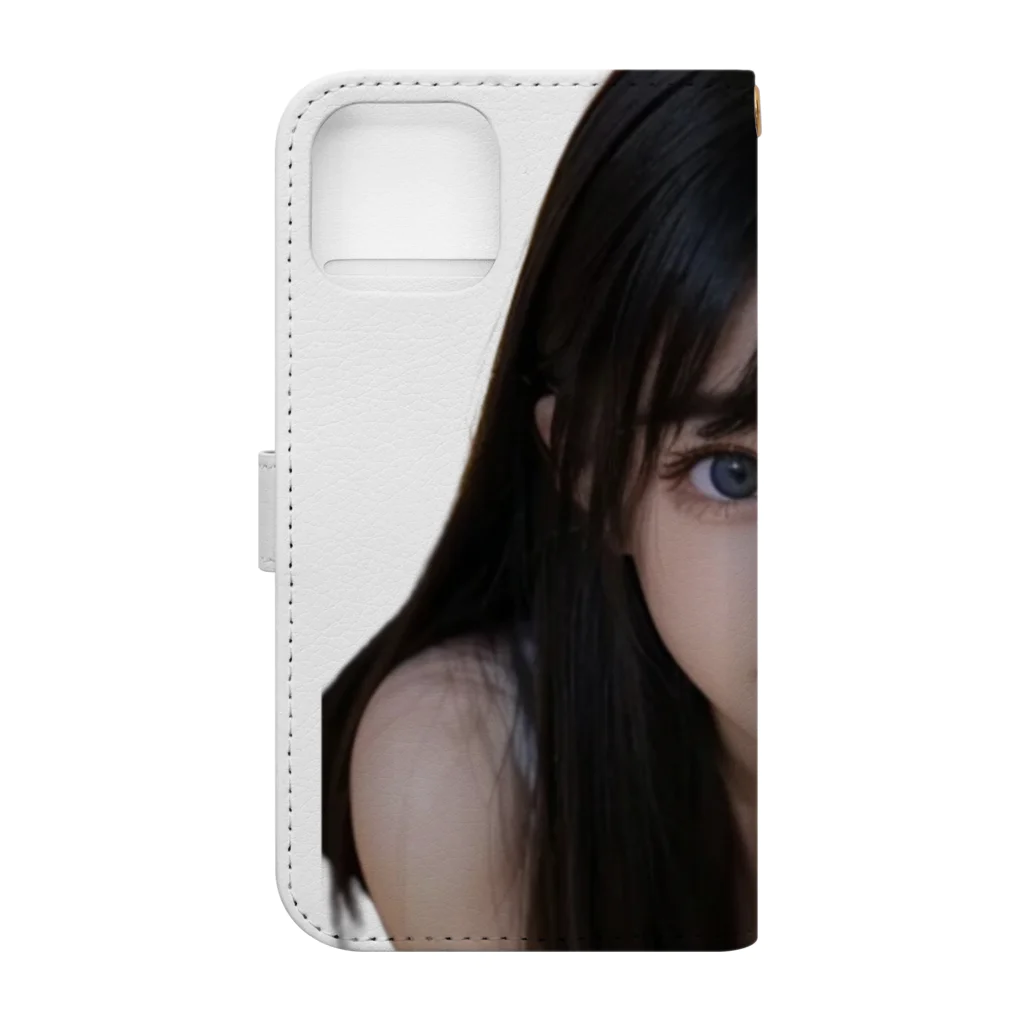 yumi889kiteの瞳の輝き Book-Style Smartphone Case :back