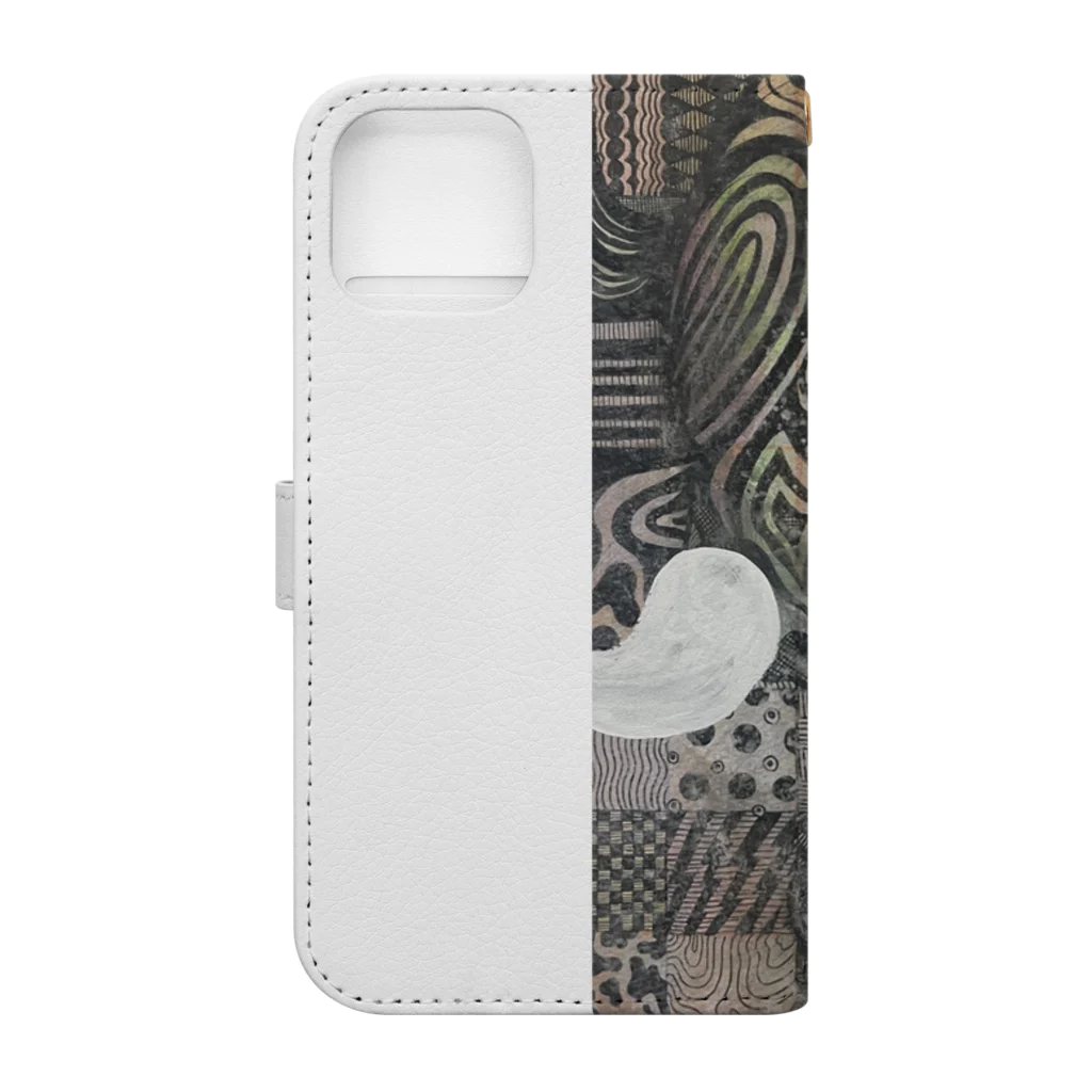 IS BONE YUのelephant Book-Style Smartphone Case :back