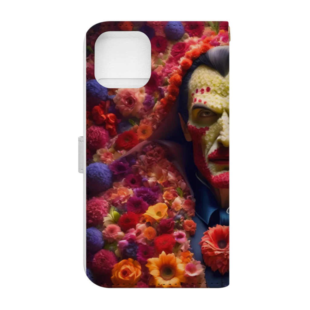 お花屋SUNのFlor Vampire「フロル・ヴァンパイア」 Book-Style Smartphone Case :back