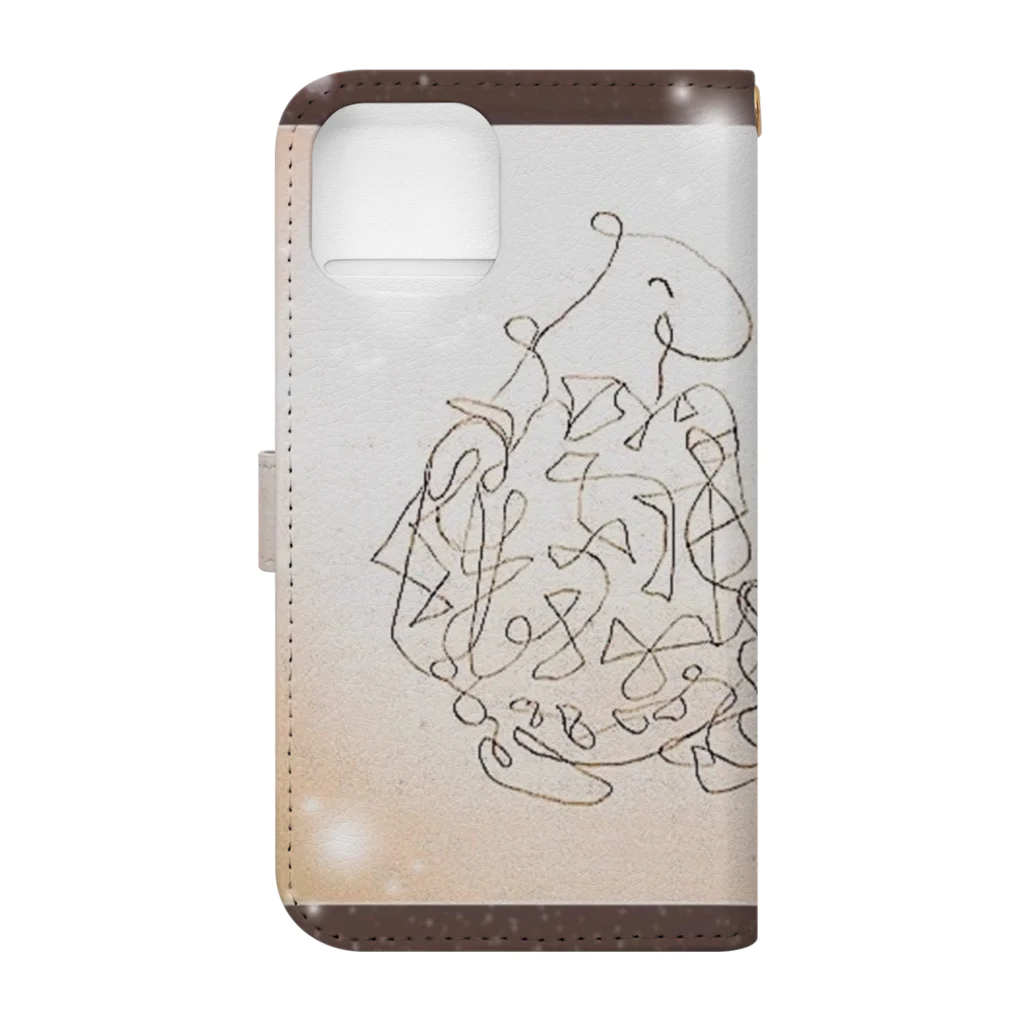 エネハピる〜🫧✨の✐✎描き描き✨️ Book-Style Smartphone Case :back