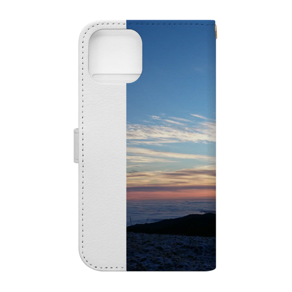 kabasの初雪 Book-Style Smartphone Case :back