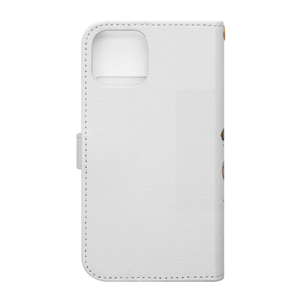 Jonnybanbanの可愛らしい龍の男の子 Book-Style Smartphone Case :back