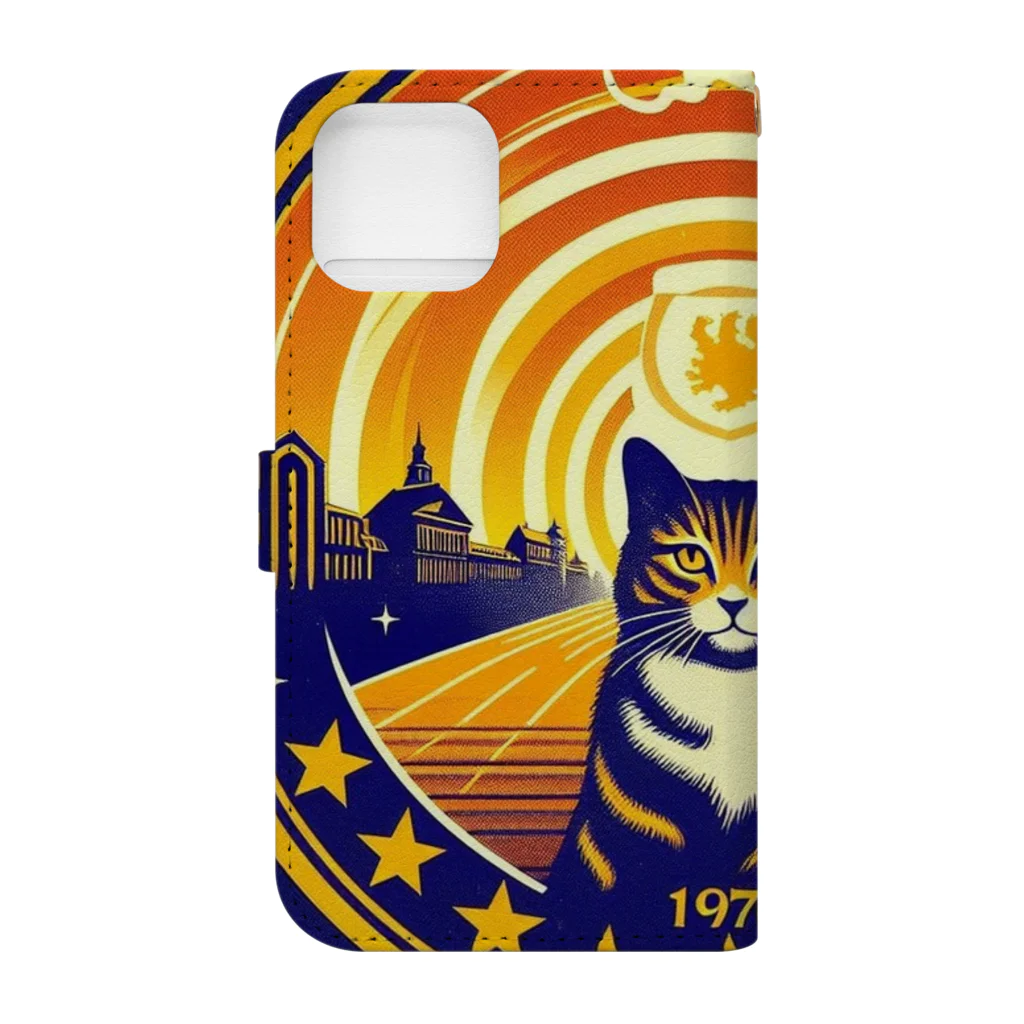 猫猫’ズのMeow University シリーズ【星】 Book-Style Smartphone Case :back