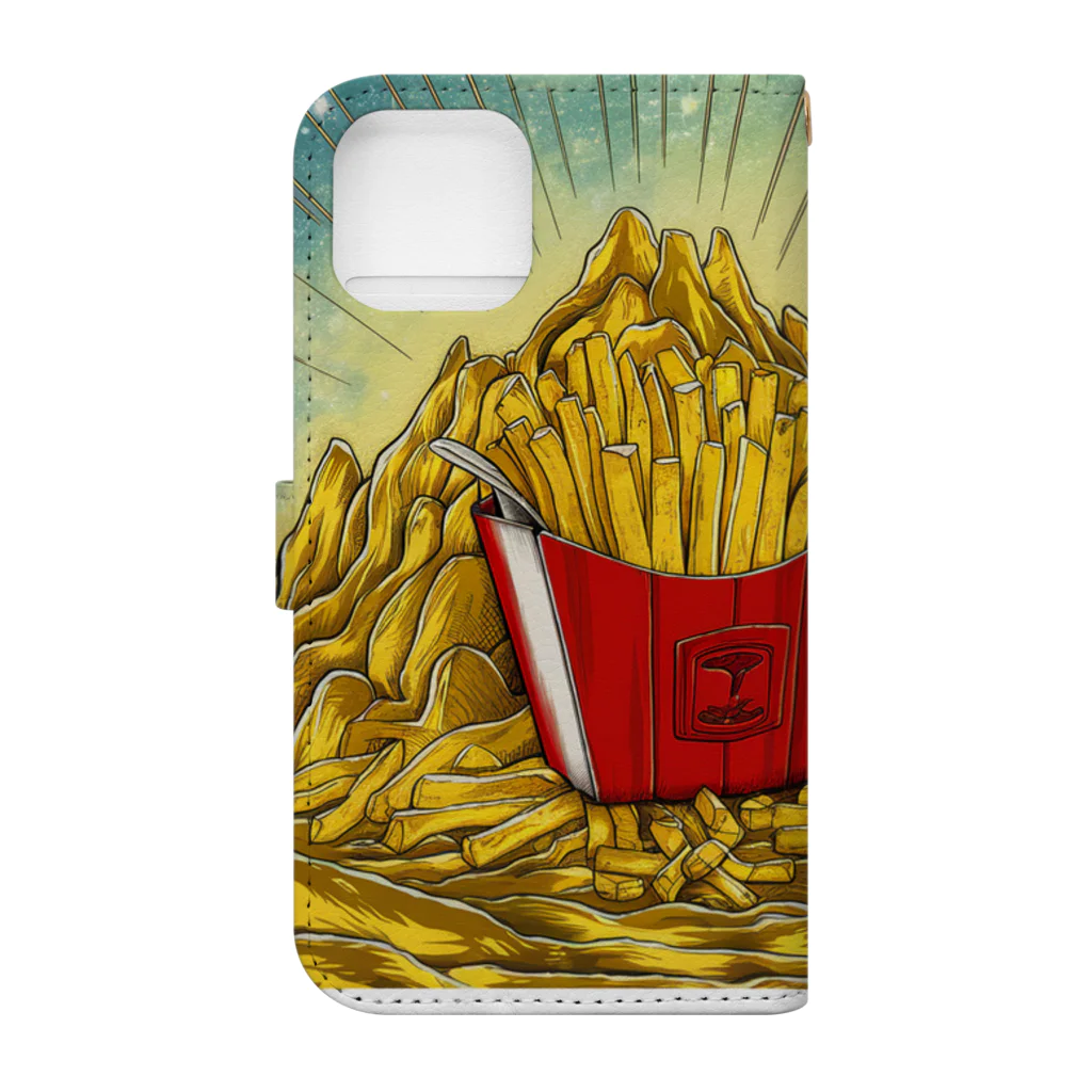 JoyfulMomentsCraftsの黄金とポテト ー Golden and Potato ー Book-Style Smartphone Case :back