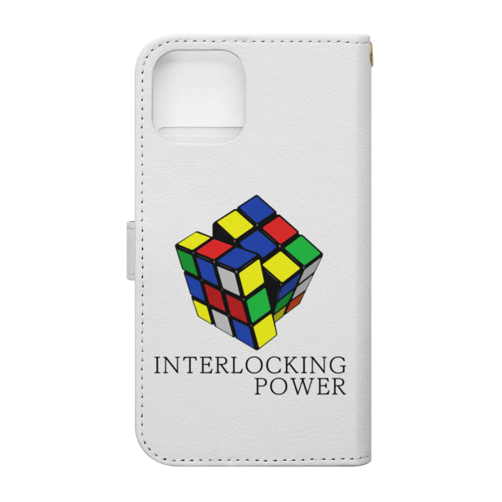 CHIBE86のInterlocking Power Book-Style Smartphone Case :back