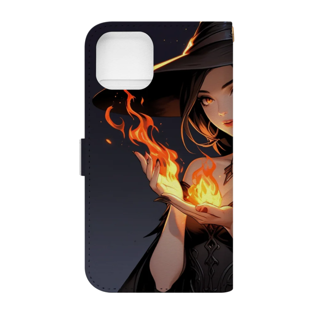 imoimo2022の魔女 Book-Style Smartphone Case :back