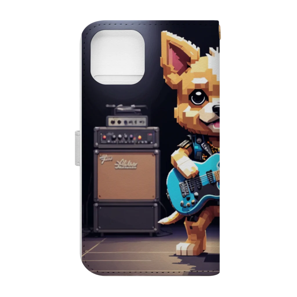 Void Dogの華やかなロックスター犬🎸 Book-Style Smartphone Case :back