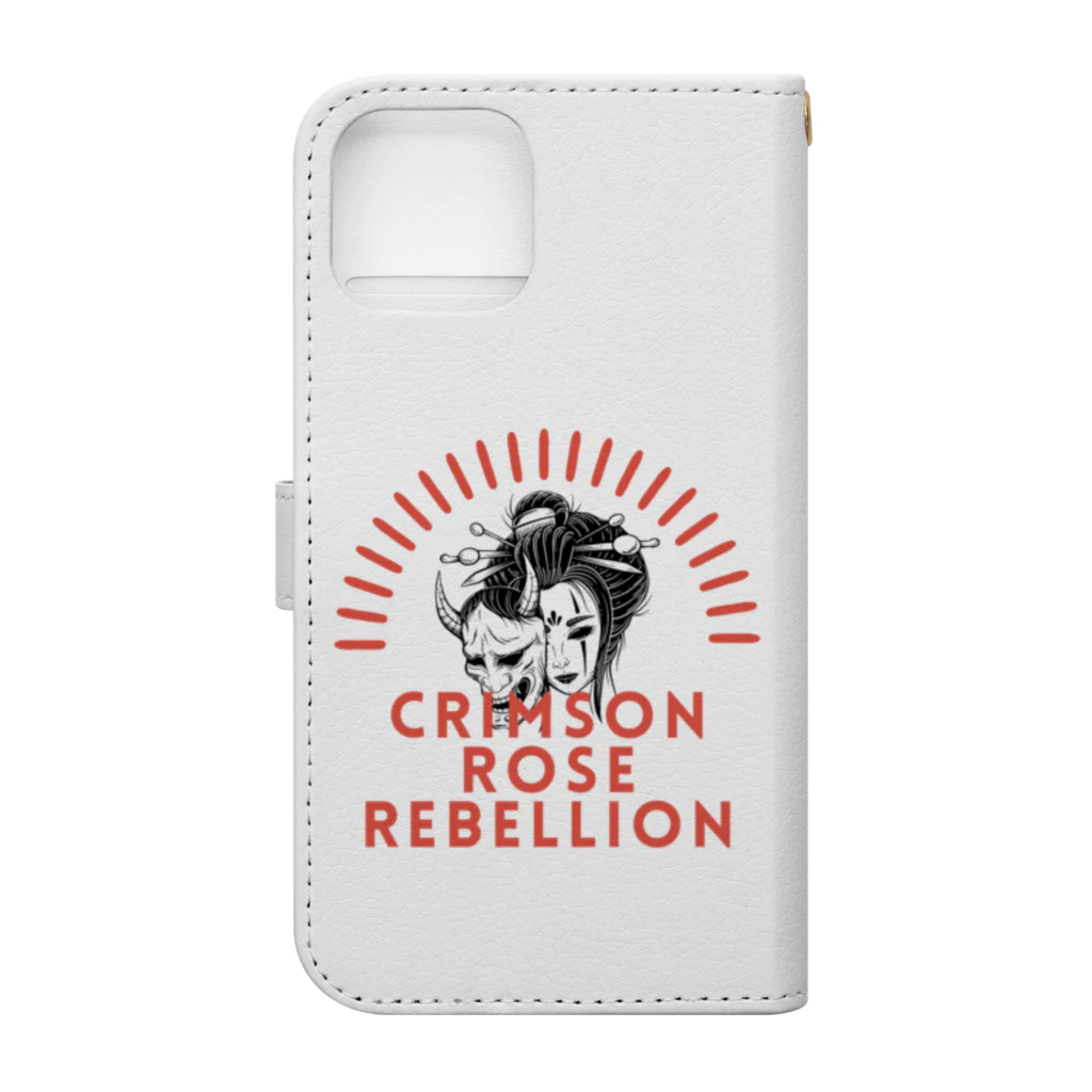 CHIBE86のCrimson Rose Rebellion 手帳型スマホケースの裏面