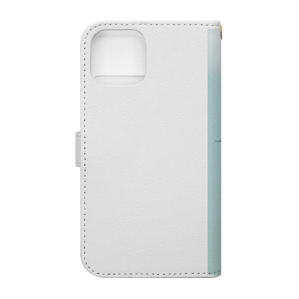 kukuri1957のお店のちくちくアザミ Book-Style Smartphone Case :back