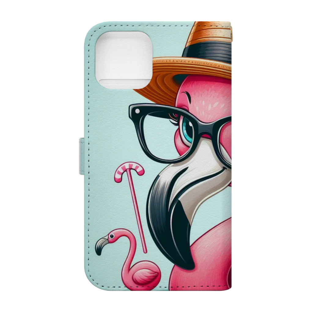 nail_aphroditeのわたしはフラミ Book-Style Smartphone Case :back