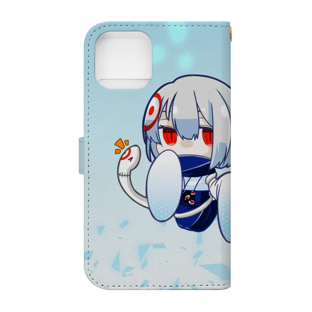 Janomenomeのじゃのめとへび　ミニ! Book-Style Smartphone Case :back