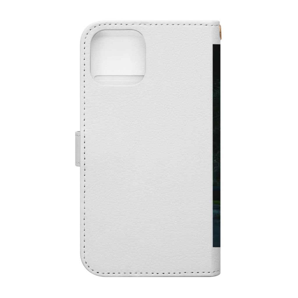 モコ＆ゆず Creator Factoryのゆずとゴースト Book-Style Smartphone Case :back