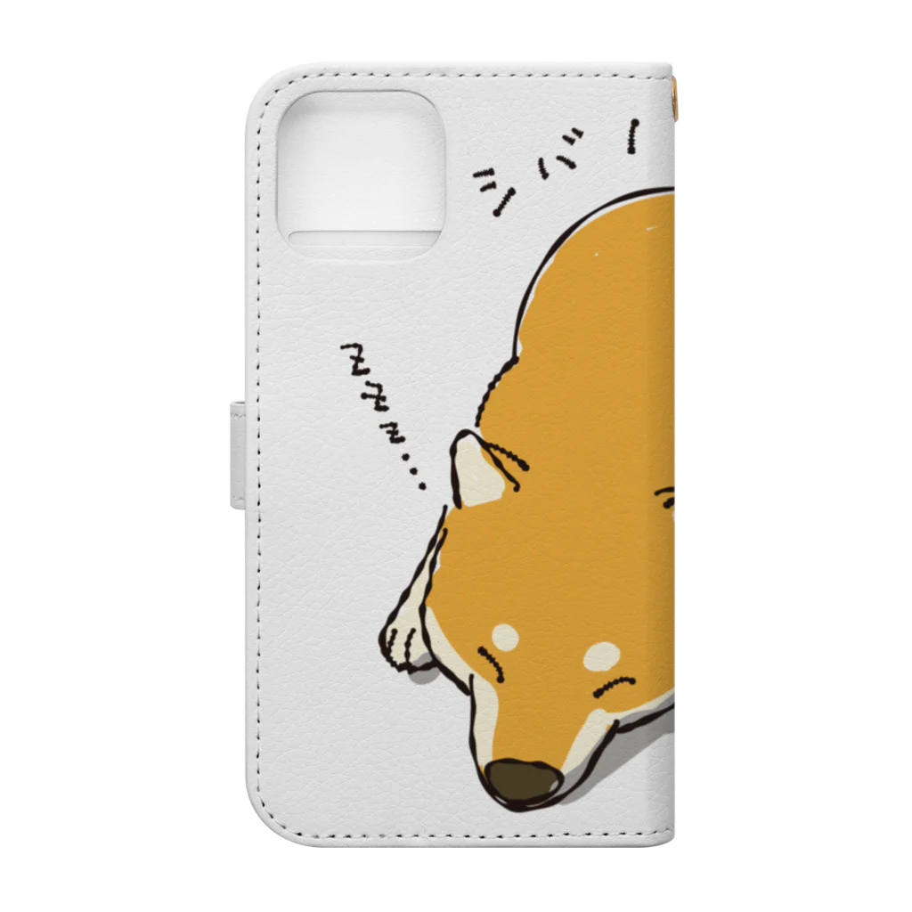 chizuruのシバノコ Book-Style Smartphone Case :back