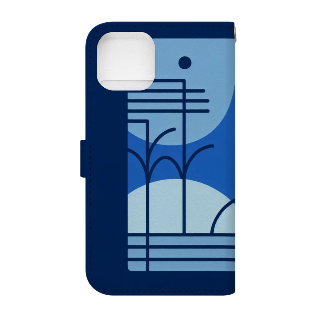 KAKOのフルムーン Book-Style Smartphone Case :back
