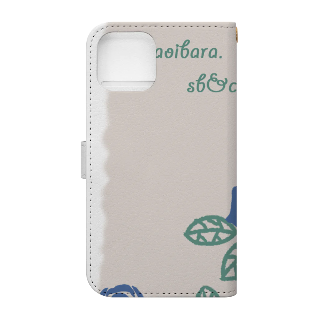 sb&colorの青いバラ Book-Style Smartphone Case :back