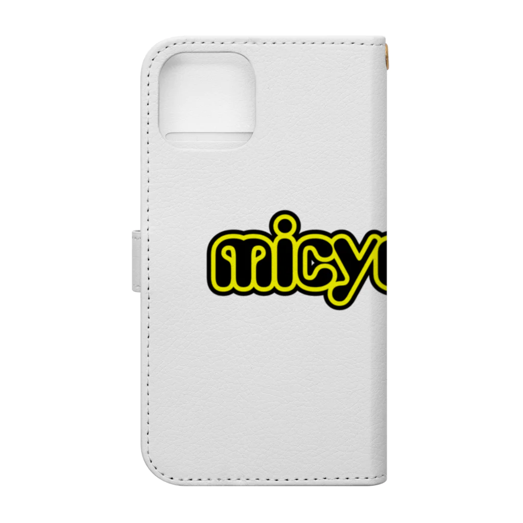 micyorina shopのmicyorina オリジナル logo Book-Style Smartphone Case :back