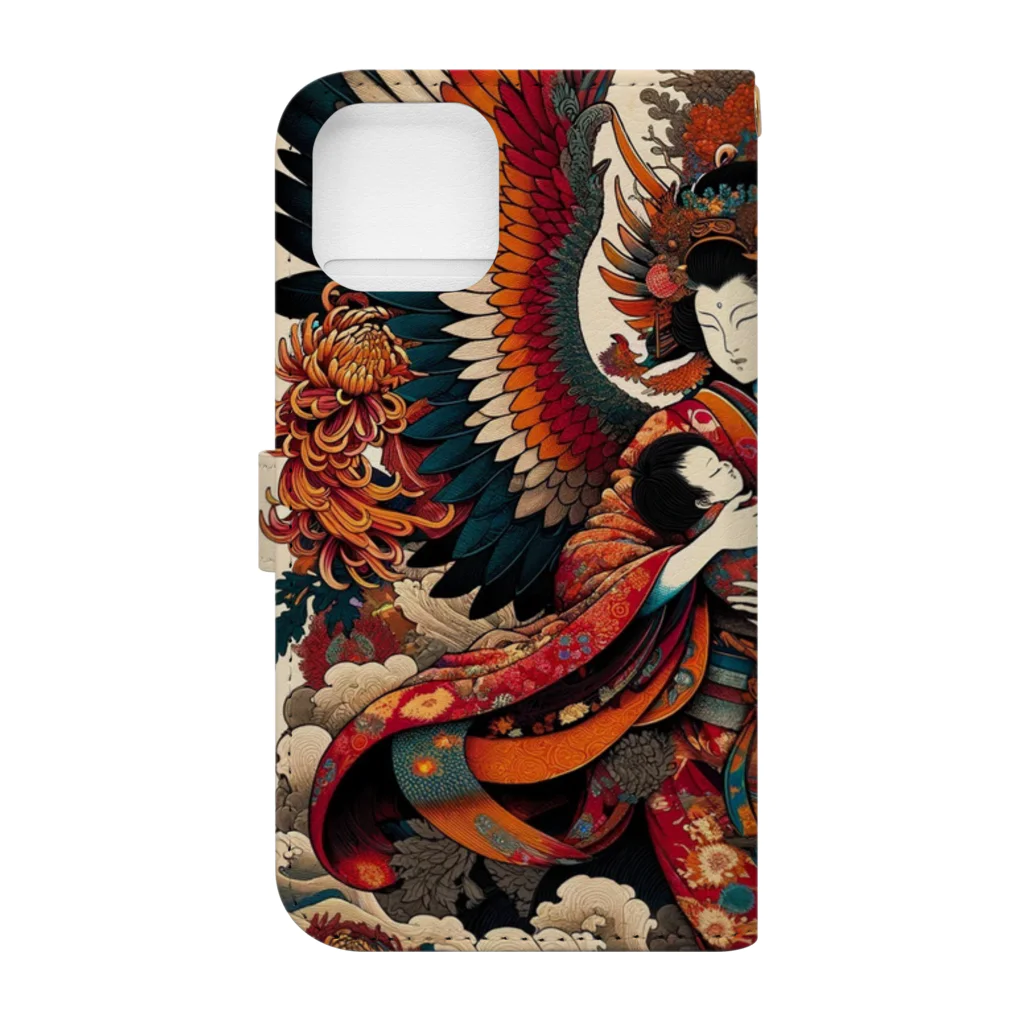 おしゃまんべの姑獲鳥子守唄の秘密 Book-Style Smartphone Case :back