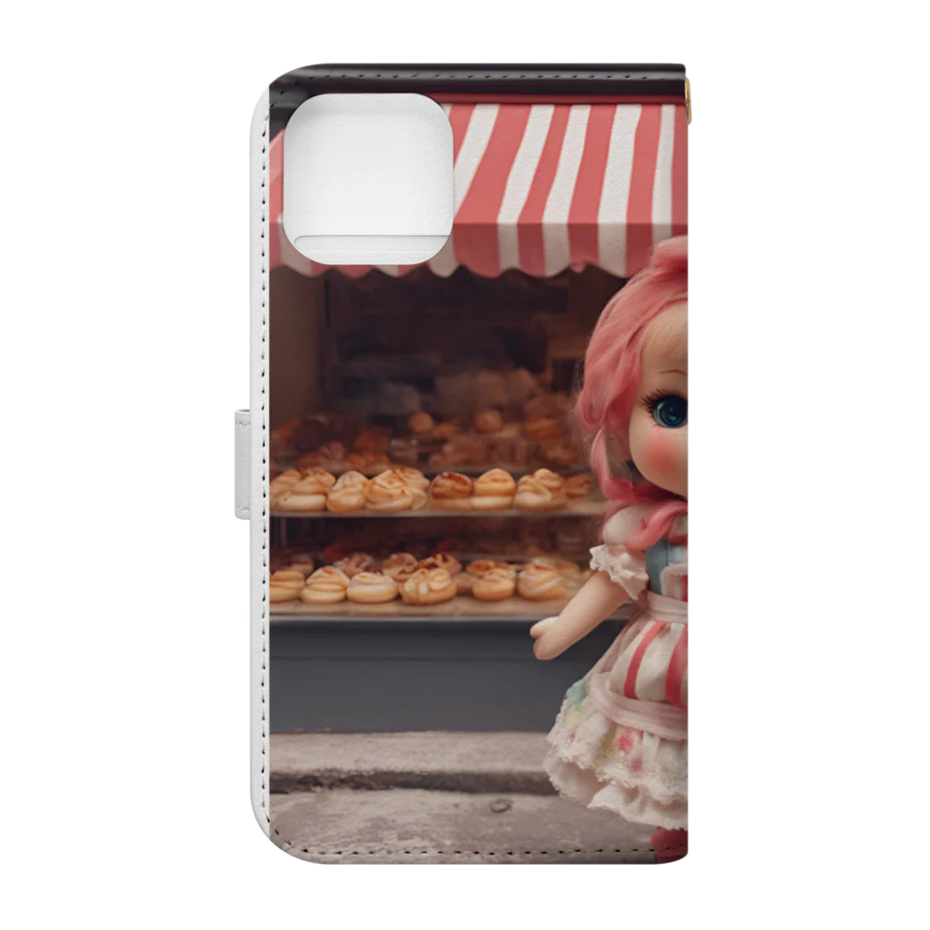 HOSHI-TANEKO🌠の🥐ブーランジェリー🍞女の子🌺 Book-Style Smartphone Case :back